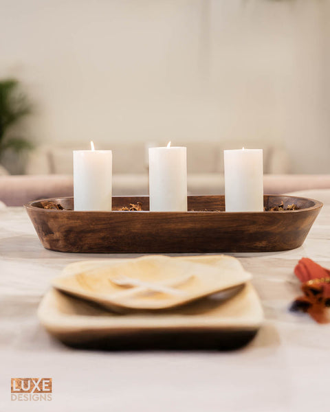 Acacia Dough Bowl With Server - Extra Large