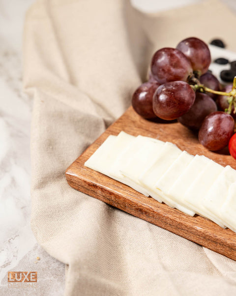 Rectangle Marble and Wood Cheeseboard