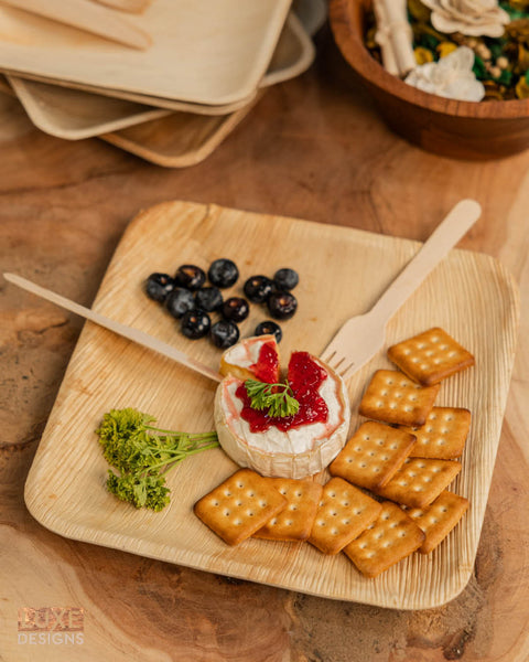 Disposable Leaf Plates 10" - Set of 50