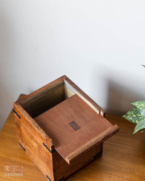 Rustic Mango Wood Tissue Dispenser - Square
