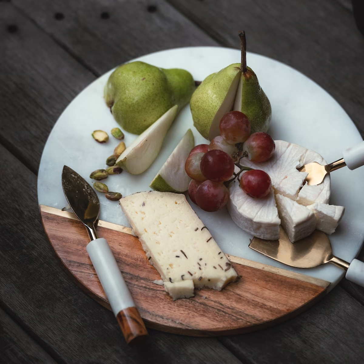 Grazing Charcuterie Board, For Appetizer, Snacks, Gift for New Neighbor, Housewarming, Friend, Kitchen