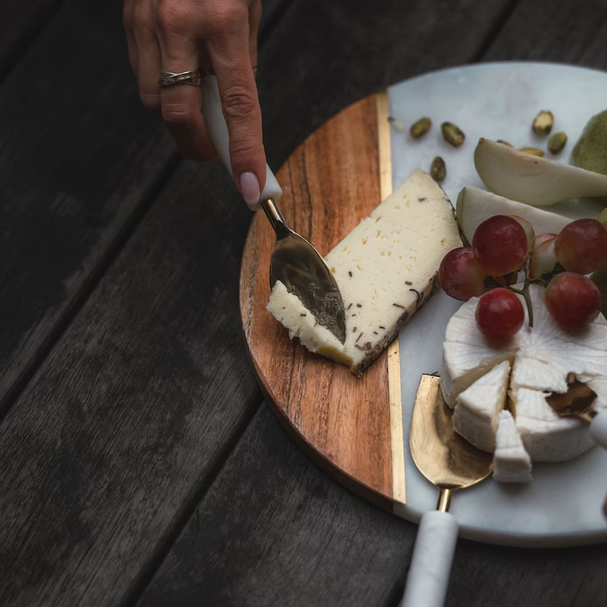 Grazing Charcuterie Board, For Appetizer, Snacks, Gift for New Neighbor, Housewarming, Friend, Kitchen