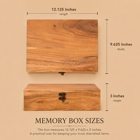 Personalized Memory Box: Bleached Acacia Keepsake Box, Wedding Gift, Anniversary Gift
