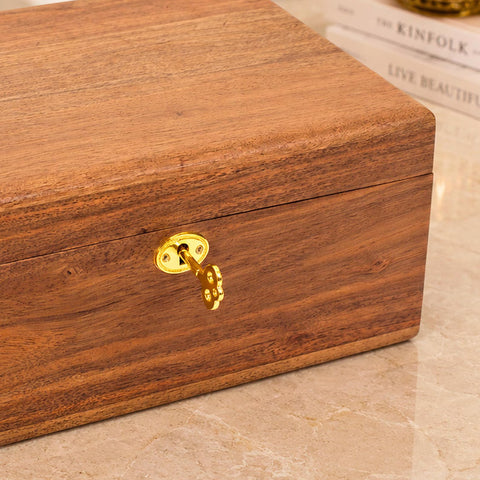 Personalized Lockable Memory Box: Seadrift Finish, Wedding Gift, Anniversary Gift