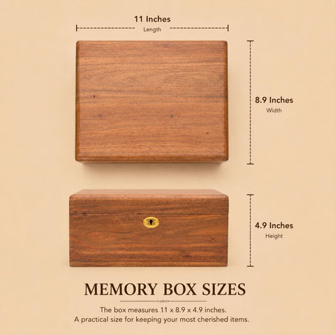 Personalized Lockable Memory Box: Seadrift Finish, Wedding Gift, Anniversary Gift