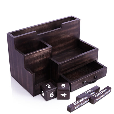 Solid Wood Desktop Organizer Small Organizer – RusticReach